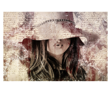 Fototapet autocolant Abstract cap femeie, 350 x 200 cm