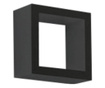 Set 3 etajere mdf negru Kvadro 25.4x8.7x25.4 cm