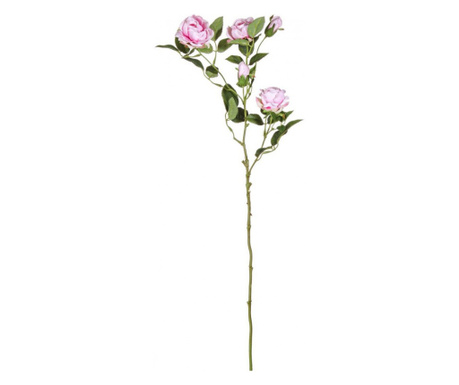 Комплект от 12 наситено розови изкуствени рози 72см