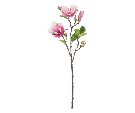 Комплект от 12 изкуствени цветя Магнолия розова 71см