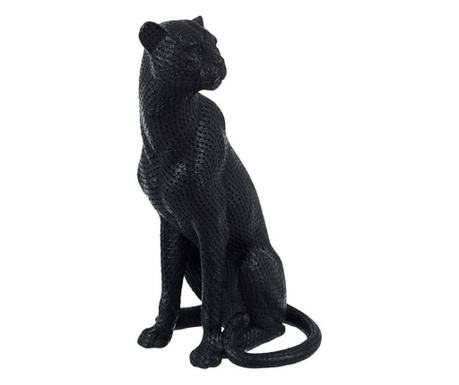 Leopard crna figurica od poliresina 22,5x19x35,5 cm