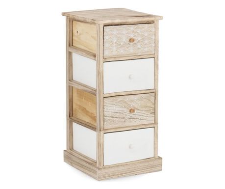 Finnley drveni ormarić s ladicama 40x29x73 cm