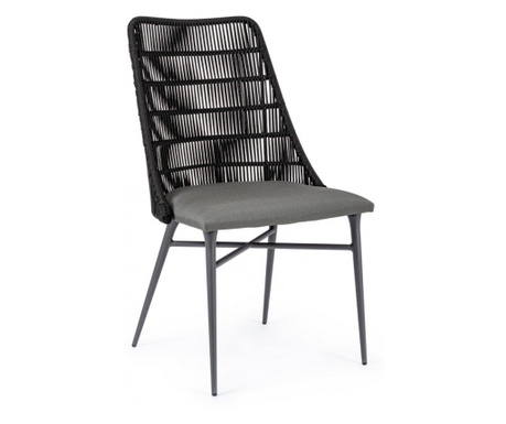 Комплект от 2 сиви стола Tablita 54x57x90 см