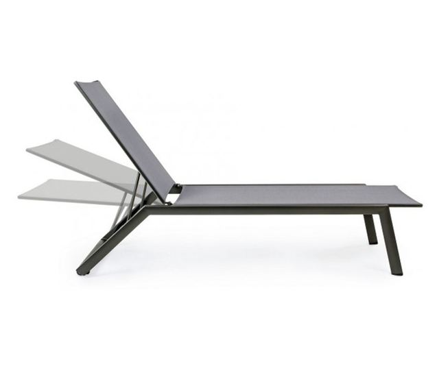 Szürke nyugágy Cruise 67x194x95x33 cm