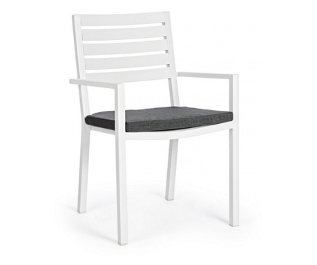 Set 4 aluminijastih stolov Helina 55x56,5x86,5 cm