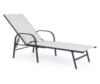 Arent siva ležaljka 69x195x95x30x51 cm