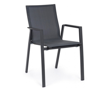 Комплект 4 сиви стола Krion 56x61.5x88 см