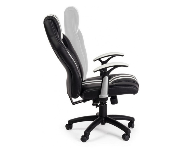 Uredska stolica crno bijela Spider 63x64,5x121 cm