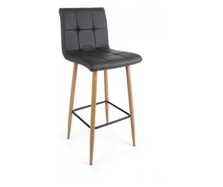 Set 2 scaune bar gri Bruce 46x40x108 cm