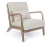 Ancilla Beige Upholstered Armchair 66x85x74 cm