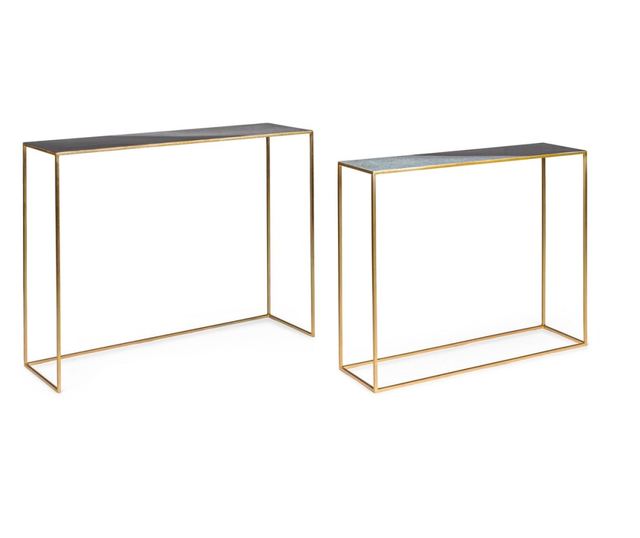 Set 2 konzol Desur 80x25x70 cm, 100x28x80 cm
