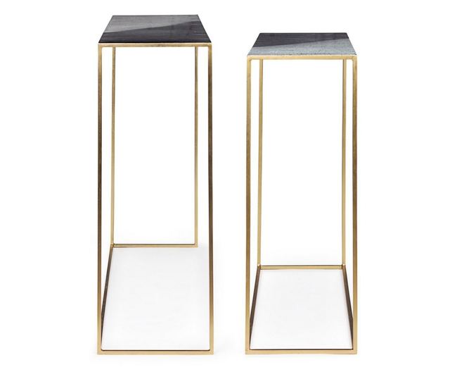 Set 2 konzol Desur 80x25x70 cm, 100x28x80 cm