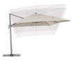Сарагоса бежов градински чадър 400x300x275 см
