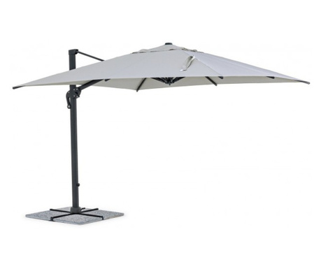 Szürke kerti esernyő Ines II 300x300x255 cm