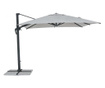 Сив градински чадър Ines II 300x300x255 см