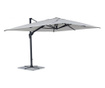Сив градински чадър Ines II 400x300x265 см