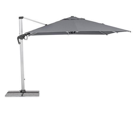 Ines kerti esernyő, szürke, 300x300x255 cm