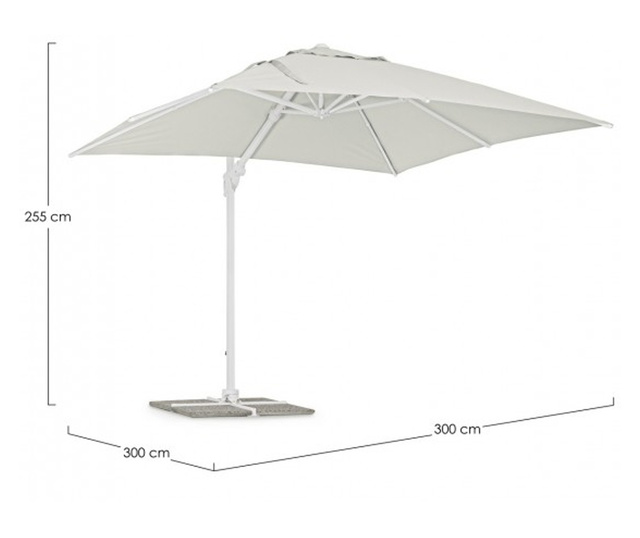 Градински чадър Eden бежов 300x300x255 см