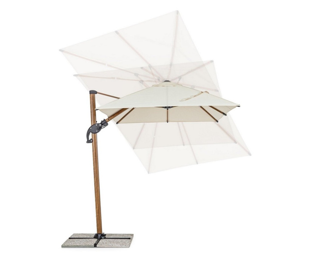 Orion kerti esernyő, bézs, 300x200x245 cm