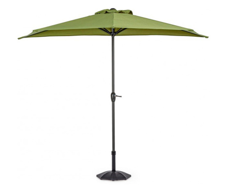 Kerti esernyő, zöld, Kalife, 270x135x232 cm