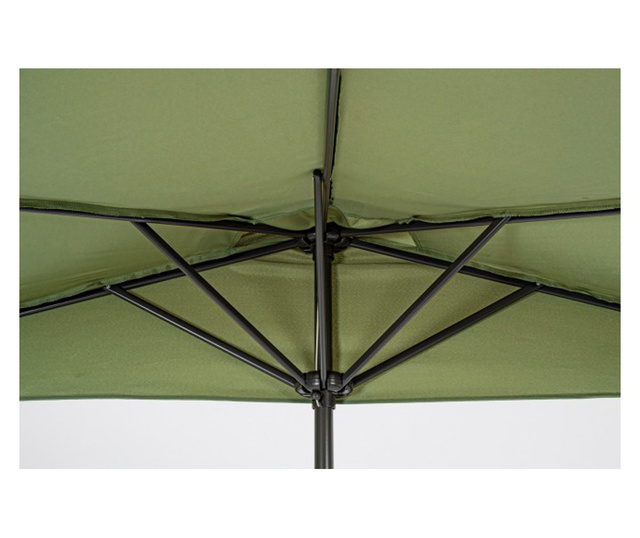 Градински чадър, зелен, Kalife, 270x135x232 см