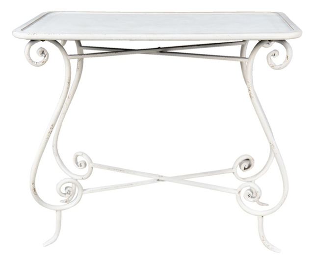 Antik fehér asztal 90x48x79 cm