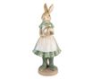 Zöld polirezin Easter Girl Bunny figura 17x15x40 cm