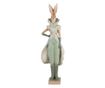 Zöld polirezin Easter Girl Bunny figura 14x10x44 cm