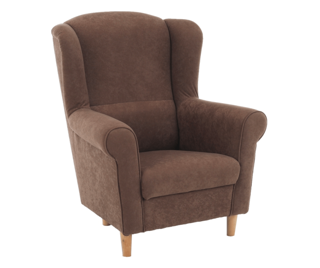 Charlot barna szövet kárpitozott fotel 86x72x105 cm