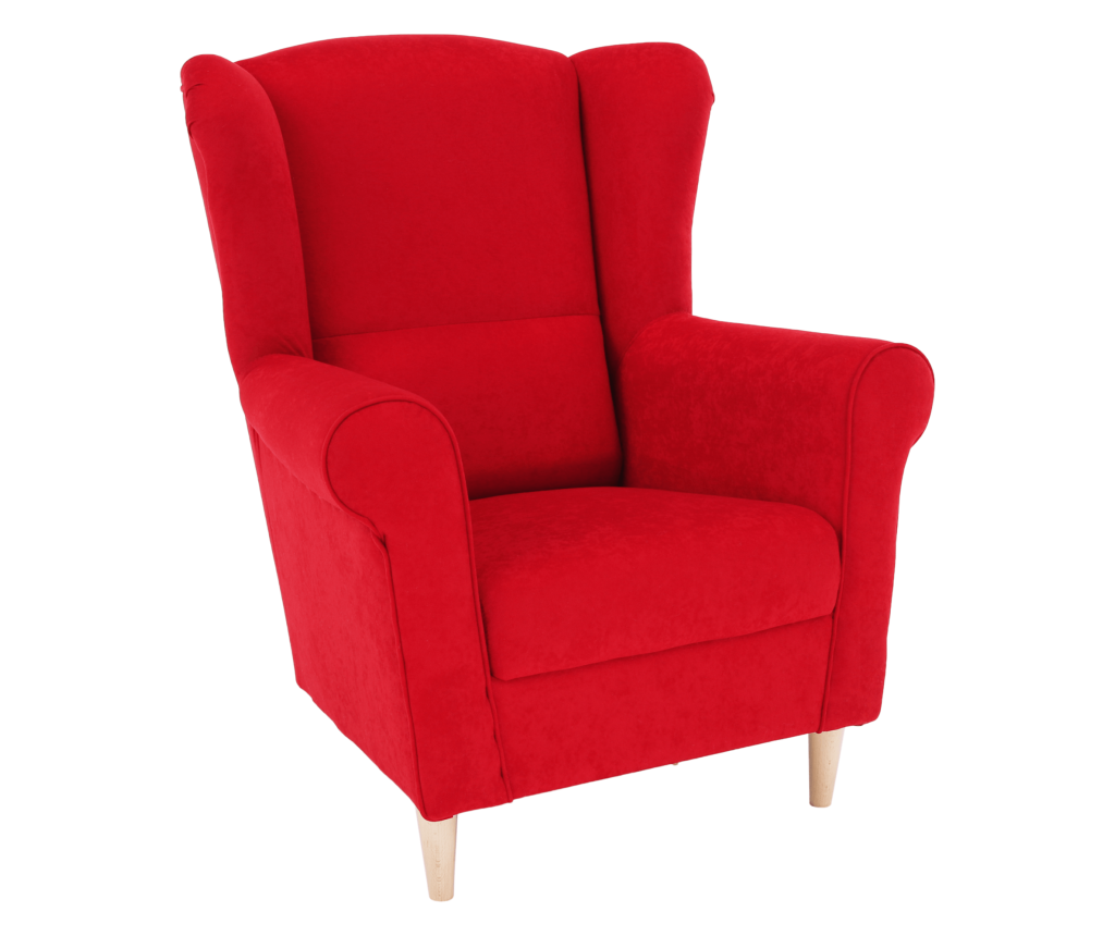 Charlor piros szövet kárpitozott fotel 86x72x105 cm