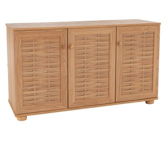 Поставка за обувки естествен ламиниран мдф 112.4x36.8x66.7 см