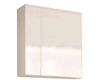Függesztett szekrény tükrös mdf fényes fehér Mason 60x17x65 cm