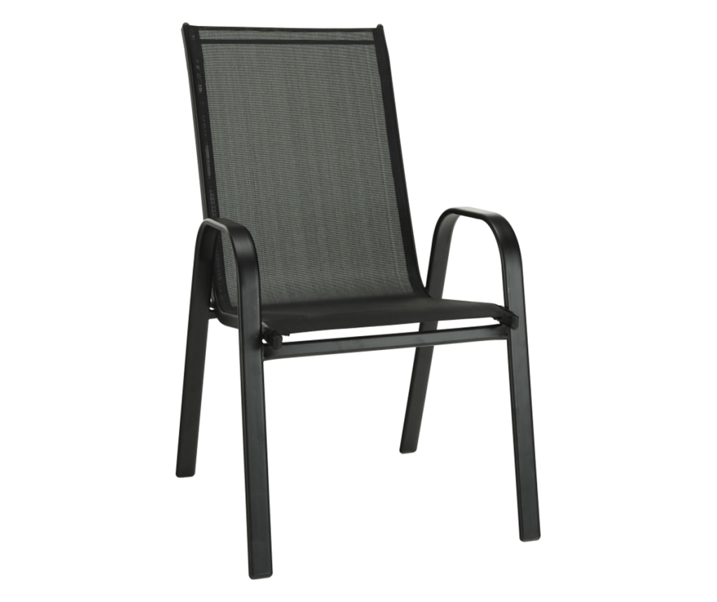 Szürke és fekete Aldera szék 54x72x96 cm