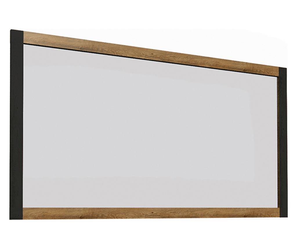 Montana fali tükör, sötét Lefkas tölgy és szürke, 123x7x84,5 cm