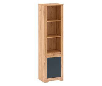 MDF könyvespolc tölgy kézműves arany és szürke grafit jobb Fidel 54,7x42x200,5 cm