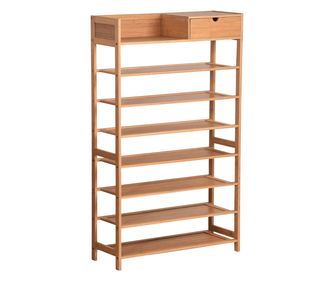 Поставка за обувки от естествен бамбук Katley 70x25x117 см