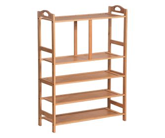 Поставка за обувки от естествен бамбук Aviro 68x26x95 см