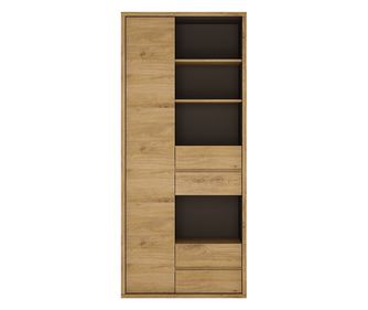 Omarica iz mdf hrasta Sheldon Shetland 86x40x197 cm
