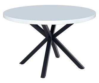 Τραπέζι Medor Μαύρο και Λευκό MDF 120x76 εκ.