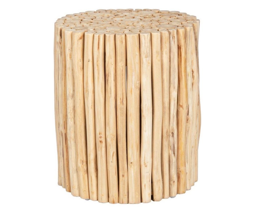 Τραπεζάκι σαλονιού Guadalupe από φυσικό ξύλο Ø 35 εκ. x 40 υ