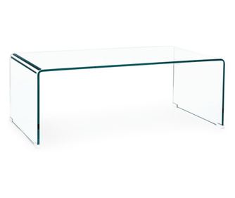 Iride prozorna steklena miza 120 cm x 60 cm x 43 v