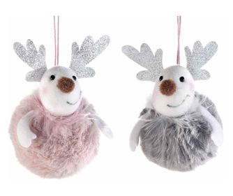 4 darabos Ren karácsonyfa díszkészlet 5x10 cm