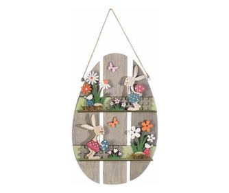 Viseči leseni okras velikonočni model 17x26 cm