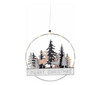 Božični okras z LED jelenčki 24 cm