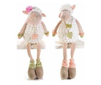 2 darabos textil bárány figura szett 15x12x44 cm