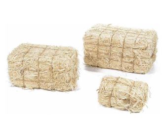 Σετ 3 διακοσμητικών αχυρόμπαλων 25x13x13 cm