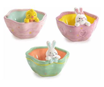 Комплект от 3 керамични купички 13х12х6,5 см