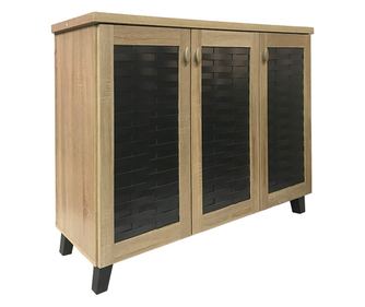 Шкаф за обувки Мантам 049-000046 цвят сонома-черен