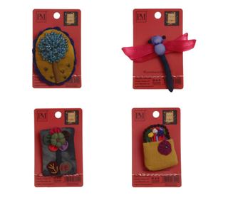 Set 4 martisoare brose handmade, PAMI, MVU-24