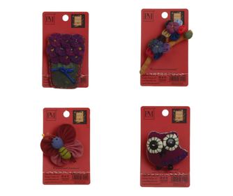 Set 4 martisoare brose handmade, PAMI, MVU-22
